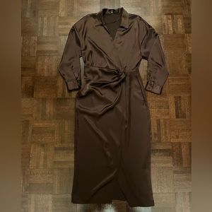 Brown Warp Dress